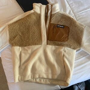 Columbia fuzzy quarter zip SM